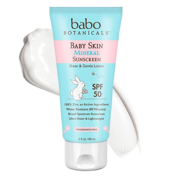 Babo Botanicals Mineral Sunscreen SPF 50, 3 Oz