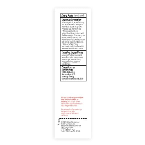 The Relief Products Cold & Flu Oral Spray, 0.67 fl oz