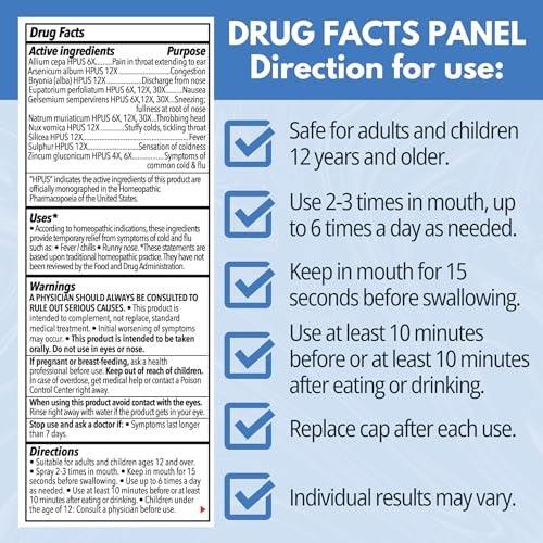 The Relief Products Cold & Flu Oral Spray, 0.67 fl oz