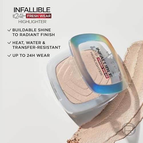 L'Oréal Paris Infallible Highlighter, Champagne Glow, 0.31 Oz