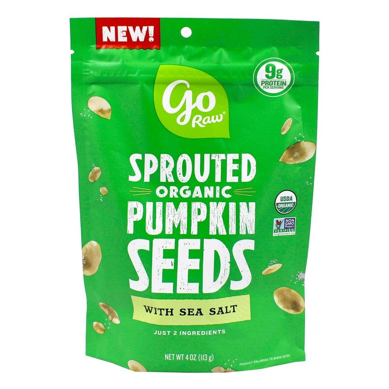 Go Raw Organic Sprouted Pumpkin Seeds, Sea Salt, 4 Oz