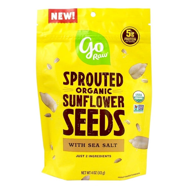 Go Raw Organic Sprouted Sunflower Seeds Sea Salt 4 Oz