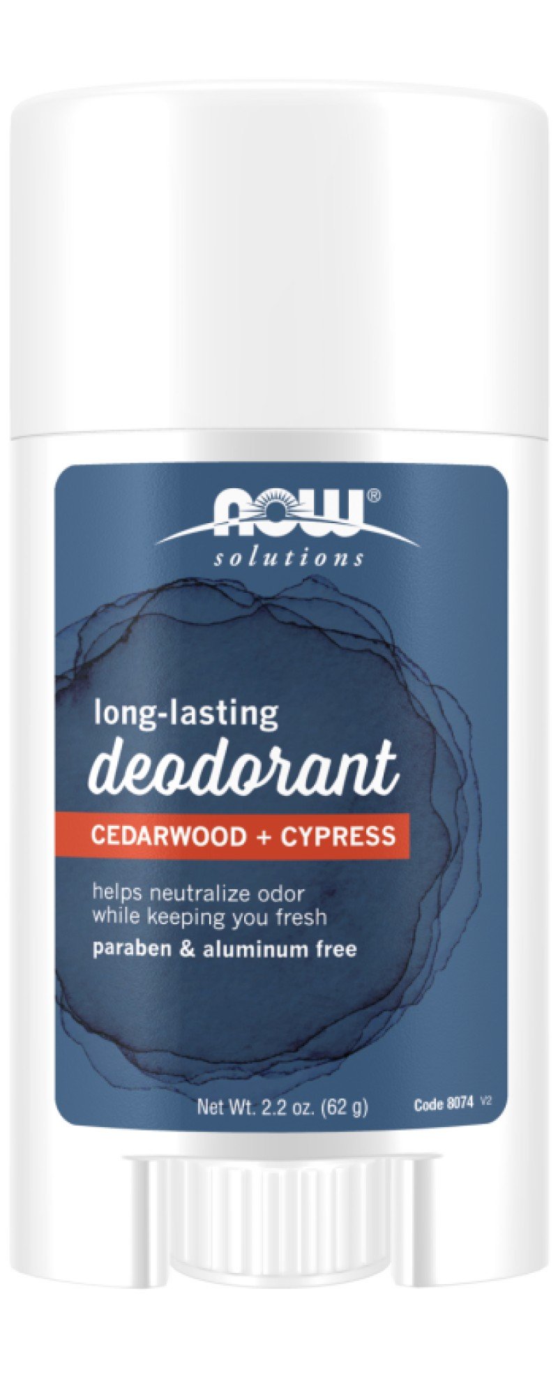 NOW Foods Long-Lasting Deodorant, Cedarwood & Cypress, 2.2 oz