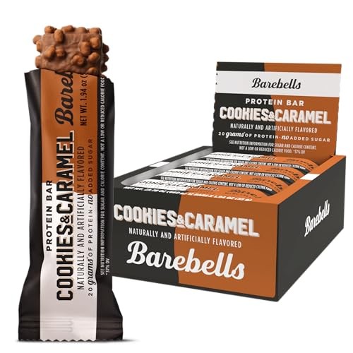 Barebells Cookies & Caramel Protein Bars, 20 g Protein, 1.94 oz, 12 ct