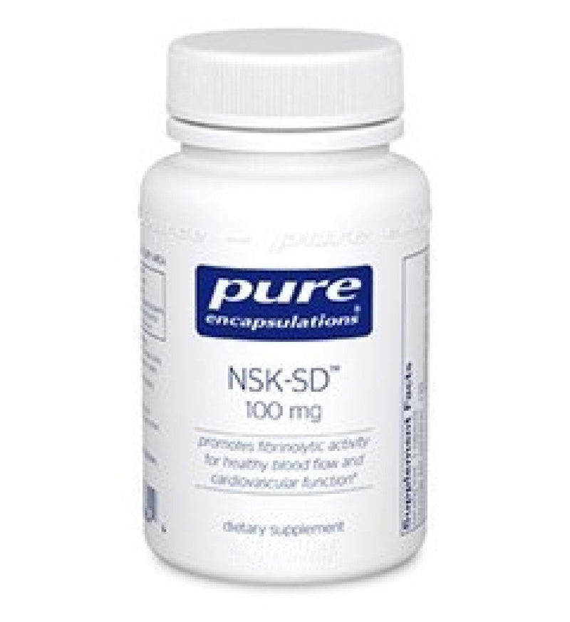 Pure Encapsulations NSK-SD Nattokinase - for Normal Blood Circulation - Supports Fibrinolytic Activity* - Gluten Free & Non-GMO - 60 Capsules 100 Mg