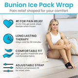 Arctic Flex Foot Ice Pack (Pair) Toe Wrap for Bunion, Plantar Fasciitis, Hallux Valgus, Gout, Swelling & Injuries - Cold & Heat Gel Therapy for Joint