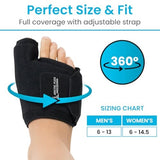 Arctic Flex Foot Ice Pack (Pair) Toe Wrap for Bunion, Plantar Fasciitis, Hallux Valgus, Gout, Swelling & Injuries - Cold & Heat Gel Therapy for Joint