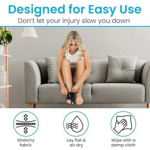 Arctic Flex Foot Ice Pack (Pair) Toe Wrap for Bunion, Plantar Fasciitis, Hallux Valgus, Gout, Swelling & Injuries - Cold & Heat Gel Therapy for Joint