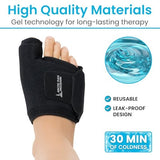 Arctic Flex Foot Ice Pack (Pair) Toe Wrap for Bunion, Plantar Fasciitis, Hallux Valgus, Gout, Swelling & Injuries - Cold & Heat Gel Therapy for Joint