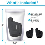 Arctic Flex Foot Ice Pack (Pair) Toe Wrap for Bunion, Plantar Fasciitis, Hallux Valgus, Gout, Swelling & Injuries - Cold & Heat Gel Therapy for Joint