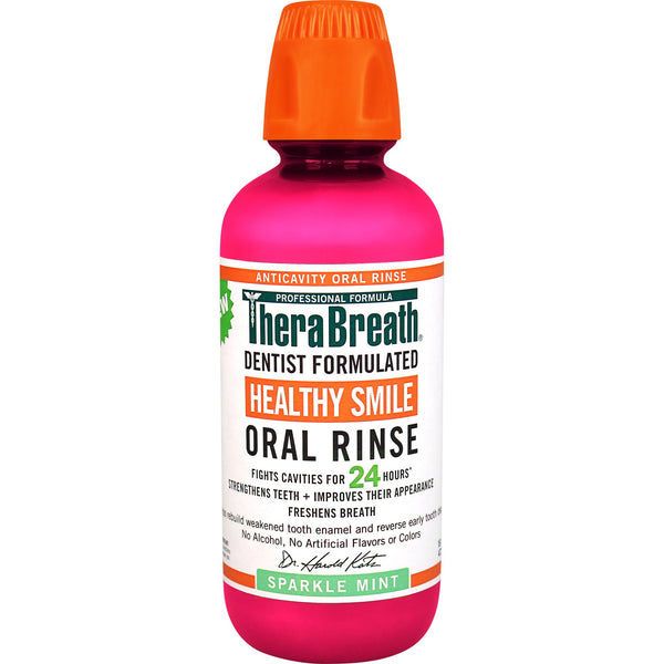 TheraBreath Anticavity Fluoride Mouthwash - Sparkle Mint - 16 Fl Oz
