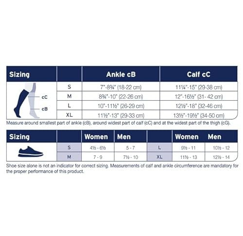 Jobst Activa Anti-Embolism 18 MmHg Compression Socks Knee High Closed Toe, White, Small