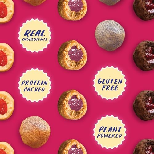 Chia Smash Protein Superfood Snack Bites Choco Peanut Butter + Raspberry Jam, 5 Bites