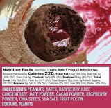 Chia Smash Protein Superfood Snack Bites Choco Peanut Butter + Raspberry Jam, 5 Bites
