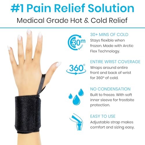 Arctic Flex Wrist Ice Pack Wrap (Pair) S