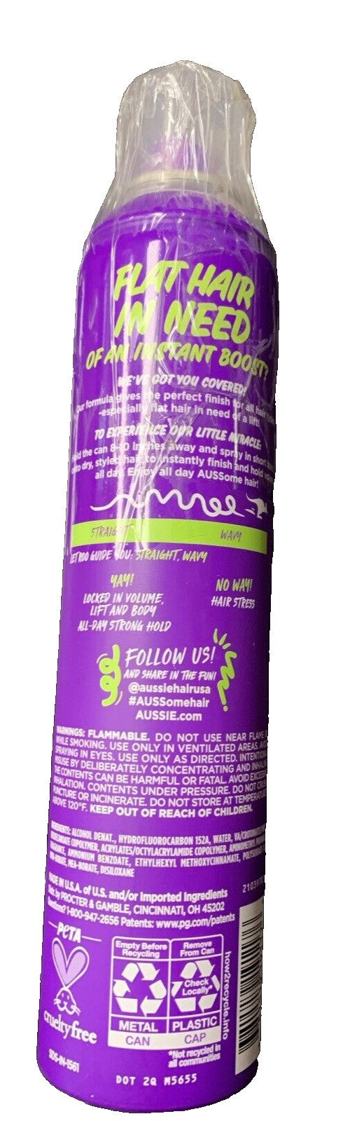 Aussie Instant Volume Hair Spray, 10 oz
