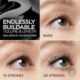 L'Oreal Paris Paradise Big Deal Washable Blackest Black Mascara  0.33 Fl Oz