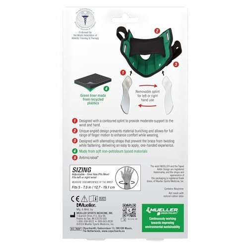 Mueller Reversible Wrist Brace, One Size