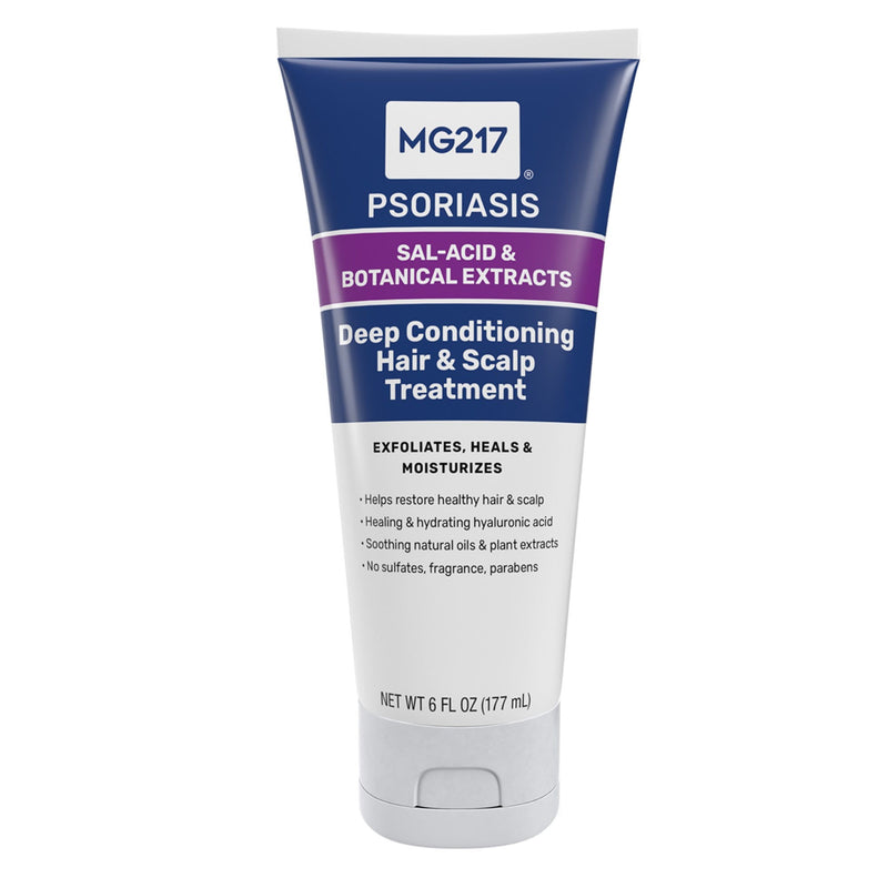 MG217 Psoriasis Deep Conditioning Hair & Scalp Treatment with Salicylic Acid, 6 OZ