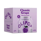 Olipop Classic Grape Prebiotic Soda, 12 Fl Oz, 4 Pack