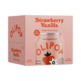 Olipop Strawberry Vanilla Prebiotic Soda, 12 Fl Oz, 4 Pack