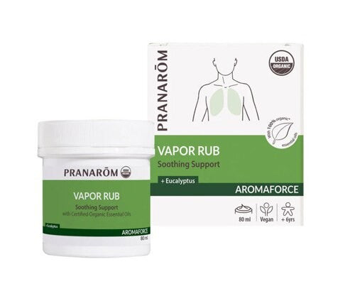 Pranarom Organic Vapor Chest Rub with Eucalyptus 80 ML