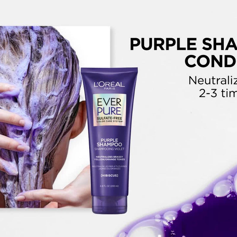 L'Oréal Paris EverPure Purple Shampoo, 6.8 Fl Oz