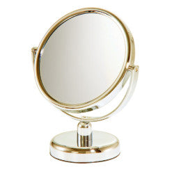 Brandon Femme 5X & Normal Gold Handheld Mirror, 4.5 In (M591)