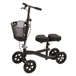 Roscoe Medical E-Series Knee Walker Black Size 1