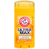 Arm & Hammer Ultra Max Solid Antiperspirant Deodorant, Unscented, 2.6 oz