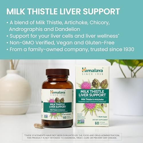 Himalaya Milk Thistle Liver Support Capsules 350mg 60ct