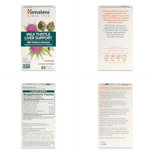 Himalaya Milk Thistle Liver Support Capsules 350mg 60ct
