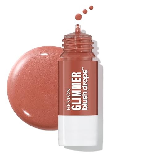 Revlon Glimmer Blush Drops Liquid Cheek Color 101 Coralicious 0.32 Fl Oz