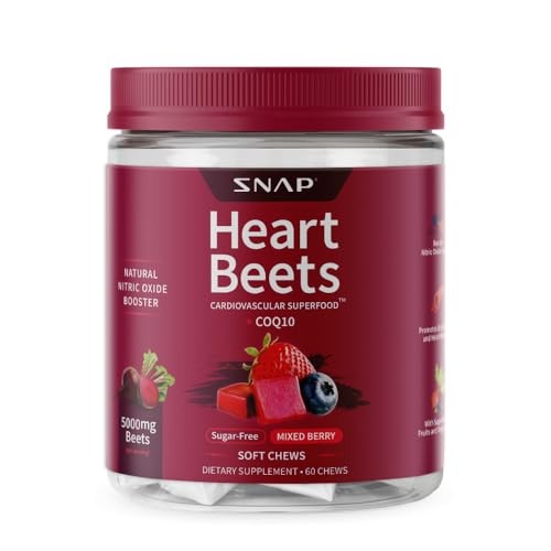 Snap Heart Beets Dietary Supplements Chewables 60ct