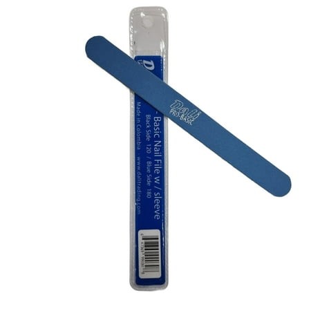 Dali Nail 6.8  File 180/120 Double Side Emery Board with Protective Carry Sleeve