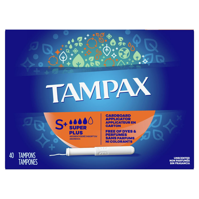 Tampax Cardboard Super Plus Tampons 40ct