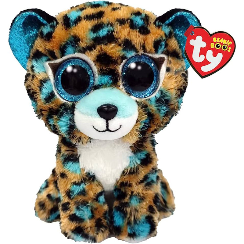Ty Beanie Boos Cobalt the Leopard Plush Toy, 15 cm