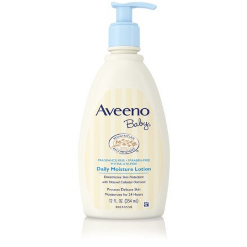 Aveeno Baby Daily Moisture Body Lotion with Prebiotic Oatmeal, 12 fl oz