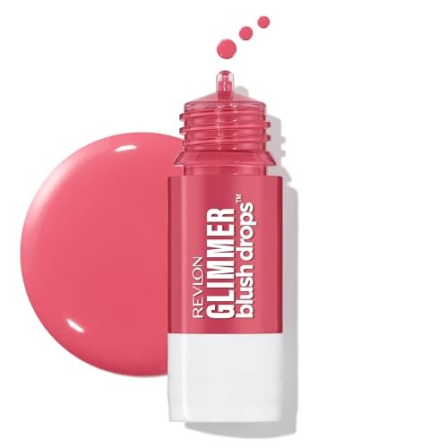 Revlon Glimmer Blush Drops Liquid Blush 102 Pink It Over 0.32 Fl Oz