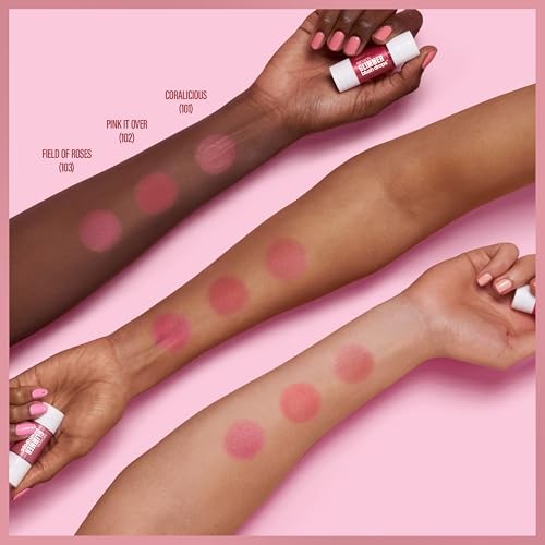 Revlon Glimmer Blush Drops Liquid Cheek Color 103 Field of Roses 0.32 Fl Oz