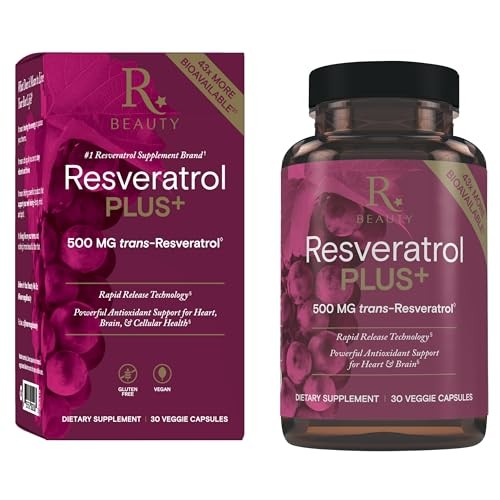 Reserveage Beauty Resveratrol Plus 500 Mg - 30 Veggie Capsules