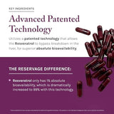 Reserveage Beauty Resveratrol Plus 500 Mg - 30 Veggie Capsules