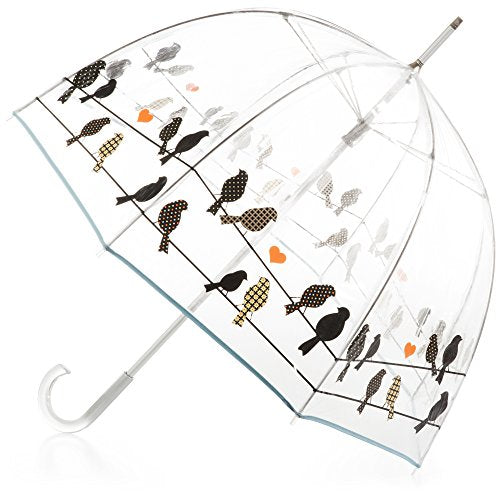 Totes Clear Bubble Umbrella, Birds on a Wire