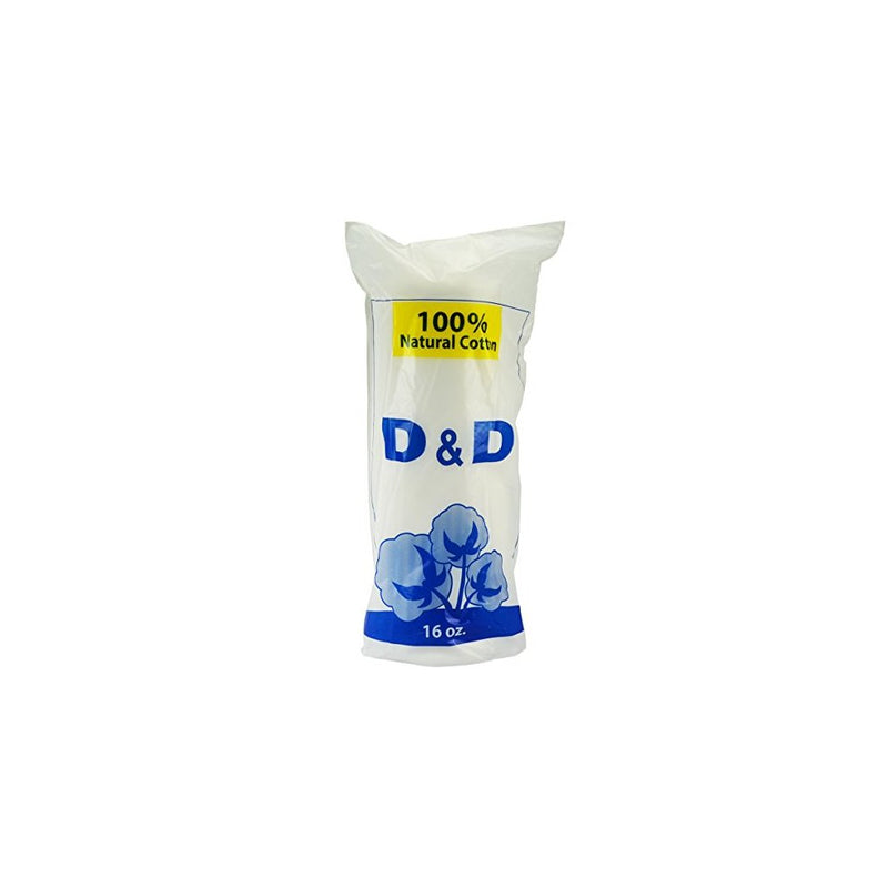 D&D Natural Hypoallergenic Cotton Roll 16 oz
