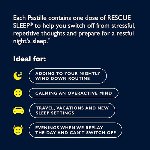 Bach, Rescue Sleep Pastilles, Black Currant, 35 Pastilles, 1.7 Oz