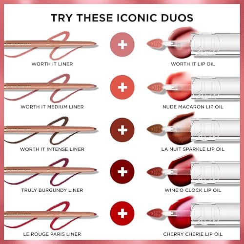 L'Oréal Paris Plump Ambition Hyaluron Lip Oil Gloss, Cherry Cherie, 0.16 Fl Oz
