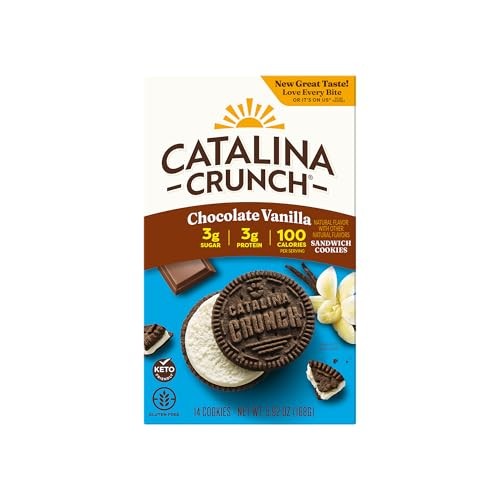 Catalina Crunch Sandwich Cookies Chocolate Vanilla 14 Cookies, 5.92 Oz