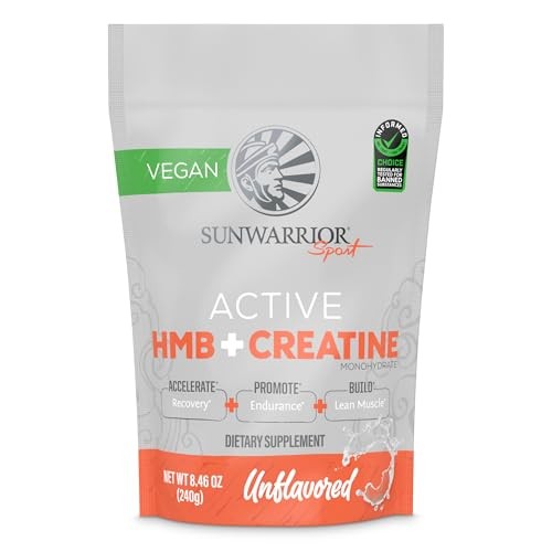 Sunwarrior Active Hmb + Creatine Unflavored Vitamin Powder 8.46 Oz