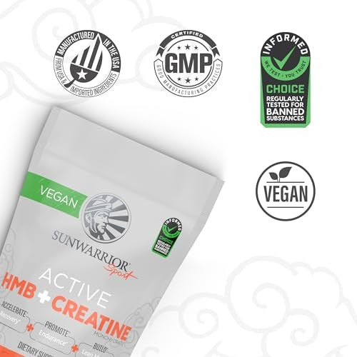 Sunwarrior Active Hmb + Creatine Unflavored Vitamin Powder 8.46 Oz