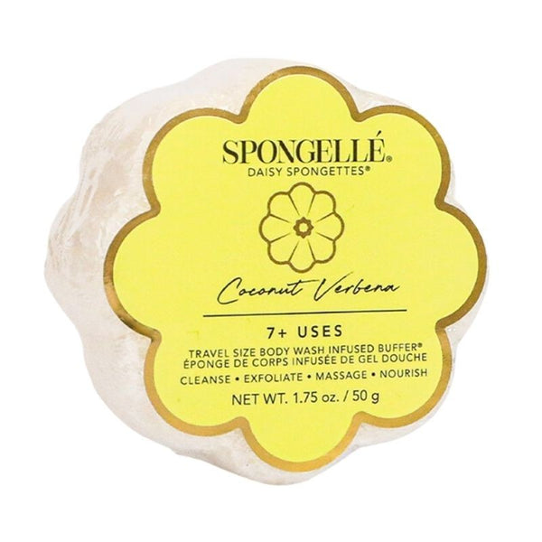 Spongellé Mini Body Wash Infused Buffer Sponge Loofa Coconut Verbena (7+ Utilisations)